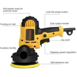Cisea Polisseuse électrique 700W Pour Voiture, Vitesse Réglable, Machine De Polissage -Ponceuse et polisseuse Soldes 57963181 4