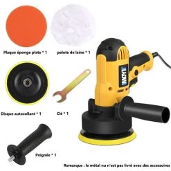 Cisea Polisseuse De Voiture, 700W 220V Polisseuse 600-3700 Tr/min Polisseuse Excentrique Polisseuse Orbitale Polissage De Voitures, Bateaux, Meubles -Ponceuse et polisseuse Soldes 57963211 5