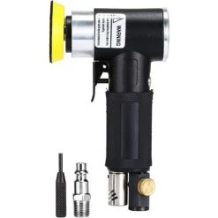 BEARSU Mini Ponceuse Excentrique à Air Comprimé Outil Polisseuse Rotative D'angle De Pression Orbitale Air Pneumatique Avec Tampon De Ponçage 15000 Rpm Air Sander Patin De Ponçage De 2 Pouce