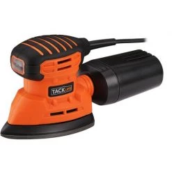 TODOT Ponceuse Vibrante, Ponceuse De Détail Professionel, 130W,12000 RPM, 12pcs Papiers Abrasifs, PMS01A