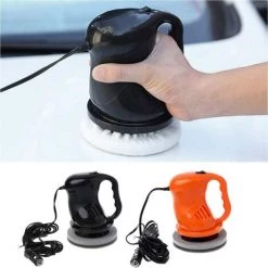 DENUOTOP Machine De Polissage De Voiture, Cireuse De Tampon électrique Automatique De 40 W, Ensemble De Kit De Machine De Ponceuse De Polissage De Polissage Portatif, Noir