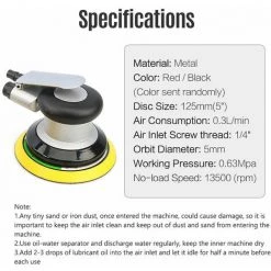 LUCKY-88 Machine De Polissage à Grande Vitesse De Machine à Papier De Verre Pneumatique De 6 Pouces -Ponceuse et polisseuse Soldes 59293345 3