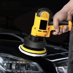 AOUGO Polisseuse De Voiture, 700W Polisseuse électrique Pour Métaux Et Meubles, Polisseuse Multifonctionnelle Joint De Vitrage Polissage De Voiture Vitesse Réglable (Règlement Européen) -Ponceuse et polisseuse Soldes 59300424 3