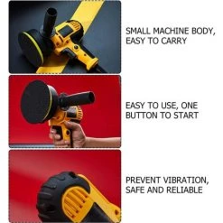 AOUGO Polisseuse De Voiture, 700W Polisseuse électrique Pour Métaux Et Meubles, Polisseuse Multifonctionnelle Joint De Vitrage Polissage De Voiture Vitesse Réglable (Règlement Européen) -Ponceuse et polisseuse Soldes 59300424 5