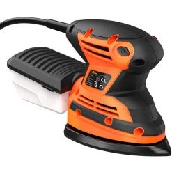JMAX TOPSHAK TS-SD3 Ponceuse Delta 200W Ponceuse à Main Avec Boîtier De Récupération De Poussière Et 12 Papiers Abrasifs -Ponceuse et polisseuse Soldes 59477434 5
