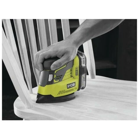 Pack RYOBI Ponceuse Triangulaire 18V OnePlus R18PS-0 - 6 Abrasifs - 1 Batterie 3.0Ah High Energy - 1 Batterie 5.0Ah - Chargeur Rapide 4 Pack RYOBI Ponceuse Triangulaire 18V OnePlus R18PS-0 - 6 Abrasifs - 1 Batterie 3.0Ah High Energy - 1 Batterie 5.0Ah - Chargeur Rapide – Image 2