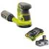 Pack RYOBI Ponceuse Excentrique 18V OnePlus R18ROS-0 - 1 Batterie 3.0Ah High Energy - 1 Chargeur Ultra Rapide -Ponceuse et polisseuse Soldes 59958841 1