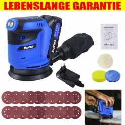 DAY PLUS Ponceuse Excentrique 125 Mm Ponceuse Excentrique Ponceuse Cylindrique Rectifieuse Puissant