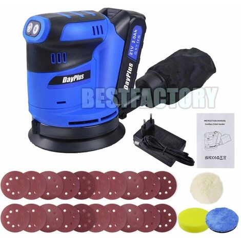 DAY PLUS Ponceuse Excentrique 125 Mm Ponceuse Excentrique Ponceuse Cylindrique Rectifieuse Puissant 4 DAY PLUS Ponceuse Excentrique 125 Mm Ponceuse Excentrique Ponceuse Cylindrique Rectifieuse Puissant – Image 2