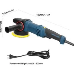 ASUPERMALL Ponceuse Excentrique électrique à Main 980W, Polisseuse 5", Disque 125mm, 6 Vitesses, Avec 2 Tampons De Polissage -Ponceuse et polisseuse Soldes 60287927 5