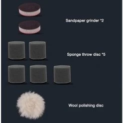 SUPERSELLER Mini Polisseuse De Voiture Sans Fil, Machine De Polissage Portable, Outils De Cirage Sans Fil, Brosse De Nettoyage électrique Pour Cire De Voiture, Outils De Détail De Voiture Portables -Ponceuse et polisseuse Soldes 60447585 4