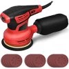 RELAX4LIFE Ponceuse Excentrique 300 W Avec 6 Vitesse Variables, Ponceuse Avec Collecteur De Poussière, 15 Papier Abrasif, Patin De Ponçage Ø12,5 CM, Pour Le Travail Du Bois & Ponçage, 6500-12000RPM -Ponceuse et polisseuse Soldes 60464655 1
