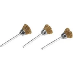 MINKUROW 24pcs Brosses Métalique Perceuse, Roue Et Coupelle En Laiton En Acier Brosses De Polissage De Fil De Fer Kit Complet, Outils Meuleuse Rotatifs Pour Éliminer La Rouille/Corrosion/Peinture -Ponceuse et polisseuse Soldes 60995747 5