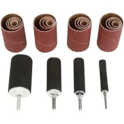 Yoouyida 20Pcs Power-Drum-Sanders Auto-Expanding Coussin Broche Ponçage Perceuse À Tambour Ponceuse Outil Kit Pour Menuiserie, Travail Du Bois -Ponceuse et polisseuse Soldes 61083814 3