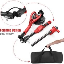 VISTRECK Ponceuse Murale 710 W Avec 14 Disques De Ponçage 6 Vitesses Variables 1000-1850 Tr/min Ponceuse électrique Pour Cloison Sèche Avec Poignée Pliable Et Sac De Transport 8 VISTRECK Ponceuse Murale 710 W Avec 14 Disques De Ponçage 6 Vitesses Variables 1000-1850 Tr/min Ponceuse électrique Pour Cloison Sèche Avec Poignée Pliable Et Sac De Transport -Ponceuse et polisseuse Soldes 61172605 3