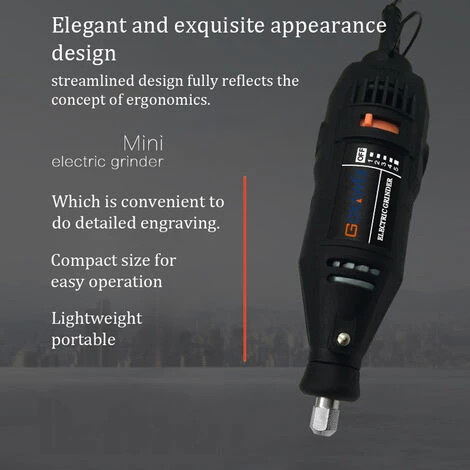 SUPERSELLER Polisseuse Stylo De Meulage électrique Compact Machine à Polir Les Ongles En Pierre Lettrage En Métal Sculpture Gravure Dispositif De Meulage USB Rechargeable 5 Vitesses De Vitesses Réglables - Prise UE 5 SUPERSELLER Polisseuse Stylo De Meulage électrique Compact Machine à Polir Les Ongles En Pierre Lettrage En Métal Sculpture Gravure Dispositif De Meulage USB Rechargeable 5 Vitesses De Vitesses Réglables - Prise UE – Image 3