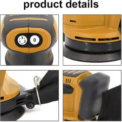 SUPERSELLER Polisseuse De Voiture électrique Sans Fil 3 Vitesses De Vitesse Machine De Polissage Automatique Réglable Rectifieuse Multifonctionnelle De Cirage De Métal En Bois -Ponceuse et polisseuse Soldes 62908559 4