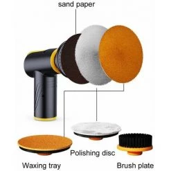 SINCèREETALI Machine De Polissage De Cire De Charge Sans Fil Meulage Machine De Dépoussiérage Cireuse De Chaussures Automatique Machine De Polissage De Cire -Ponceuse et polisseuse Soldes 63519460 3
