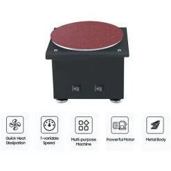 LIFCAUSAL Mini Ponceuse à Disque Et Rouleau De Ponçage électrique Affûteuse De Bords 7 Vitesses Variables DIY Benchtop Polissage Ponceuse Pour Bois Métal Acrylique Pierre Polissage, 10 Disques De Ponçage 6 Bandes De Ponçage (EU Plug & Type 2) 8 LIFCAUSAL Mini Ponceuse à Disque Et Rouleau De Ponçage électrique Affûteuse De Bords 7 Vitesses Variables DIY Benchtop Polissage Ponceuse Pour Bois Métal Acrylique Pierre Polissage, 10 Disques De Ponçage 6 Bandes De Ponçage (EU Plug & Type 2) -Ponceuse et polisseuse Soldes 63745912 2