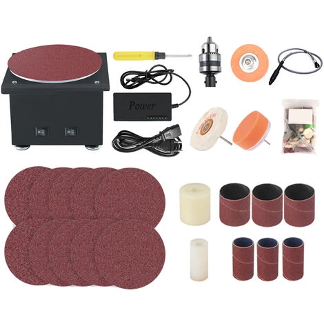 LIFCAUSAL Ponceuse à Disque Affûteuse De Bords électrique Et Rouleau De Ponçage Avec Kit De Tige D'extension Flexible 7 Vitesses Variables Avec Disque De Ponçage/bande/roue DIY Meuleuse De Polissage De Paillasse Pour Le Bois(prise UE Et Type 3) 3 LIFCAUSAL Ponceuse à Disque Affûteuse De Bords électrique Et Rouleau De Ponçage Avec Kit De Tige D'extension Flexible 7 Vitesses Variables Avec Disque De Ponçage/bande/roue DIY Meuleuse De Polissage De Paillasse Pour Le Bois(prise UE Et Type 3)