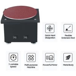 LIFCAUSAL Ponceuse à Disque Affûteuse De Bords électrique Et Rouleau De Ponçage Avec Kit De Tige D'extension Flexible 7 Vitesses Variables Avec Disque De Ponçage/bande/roue DIY Meuleuse De Polissage De Paillasse Pour Le Bois(prise UE Et Type 3) 8 LIFCAUSAL Ponceuse à Disque Affûteuse De Bords électrique Et Rouleau De Ponçage Avec Kit De Tige D'extension Flexible 7 Vitesses Variables Avec Disque De Ponçage/bande/roue DIY Meuleuse De Polissage De Paillasse Pour Le Bois(prise UE Et Type 3) -Ponceuse et polisseuse Soldes 63746040 2