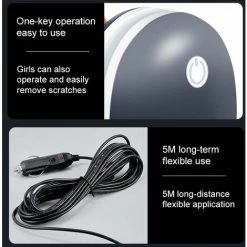 LIFCAUSAL Polisseuse électrique Portable Pour Voiture, 12 000 Tr/min 12 V 0-120 W Noir -Ponceuse et polisseuse Soldes 63746327 2