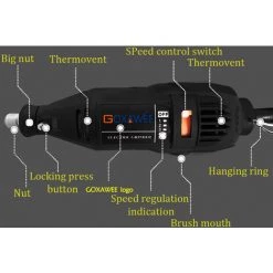 LIFCAUSAL Stylo De Meulage électrique Compact Machine à Polir Les Ongles En Pierre Lettrage En Métal Sculpture Gravure Dispositif De Meulage USB Rechargeable 5 Vitesses De Vitesses Réglables -Ponceuse et polisseuse Soldes 63746383 4