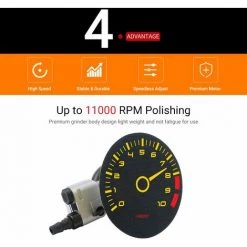 LIFCAUSAL Ponceuse Orbitale Aléatoire à Air Ponceuse à Air 5 Po Ponceuse Pneumatique Polisseuse Pneumatique à Paume -Ponceuse et polisseuse Soldes 63810496 4
