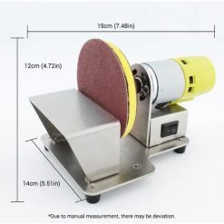 LIFCAUSAL Ponceuse à Disque De Table De Polisseuse Rotative électrique Avec 7 Vitesses Variables 20 Disques De Ponçage De 3 Pouces Pour Le Polissage, Le Meulage, La Finition Du Bois Et Du Plastique -Ponceuse et polisseuse Soldes 63810562 3