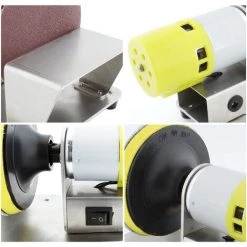 LIFCAUSAL Ponceuse à Disque De Table De Polisseuse Rotative électrique Avec 7 Vitesses Variables 20 Disques De Ponçage De 3 Pouces Pour Le Polissage, Le Meulage, La Finition Du Bois Et Du Plastique -Ponceuse et polisseuse Soldes 63810562 5