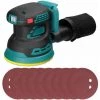 LIFCAUSAL Ponceuse électrique Sans Fil 8000/10000/12000 Tr/min 3 Vitesses Réglable Meuleuse à Bois Polisseuse Multifonctionnelle Polissage Rectifieuse Compatible Avec Batterie Makita