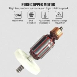 LIFCAUSAL Ponceuse électrique Compact Detail Palm Sander 10000 RPM 160W Haute Efficacité Pure Cooper Ponceuse Pour Bois Métal Mur Polissage 220V -Ponceuse et polisseuse Soldes 63810715 3