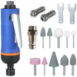 LIFCAUSAL 1/4 Pouces Meuleuse D'air à Grande Vitesse 20000 Tr/min Mini Meuleuse D'air Kit D'outils Pneumatiques Ensemble Meuleuse De Polissage Machine De Polissage Moulin De Gravure Moulin à Air