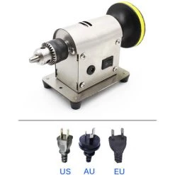 LIFCAUSAL Multifonction Bijoux Rock Polissage Tampon Machine Bijoux Broyeur Moulin Machine De Polissage Bijoux Benchtop Polisseuse Avec 20 Pc Papier De Verre EU Plug -Ponceuse et polisseuse Soldes 63810827 5