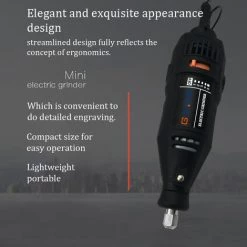 LIFCAUSAL Stylo De Meulage électrique Compact Machine à Polir Les Ongles En Pierre Lettrage En Métal Sculpture Gravure Dispositif De Meulage USB Rechargeable 5 Vitesses De Vitesses Réglables -Ponceuse et polisseuse Soldes 63810928 3