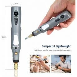 LIFCAUSAL Mini Meuleuse électrique Portative Multifonctionnelle 6000-15000 Tr/min Kit D'outils Rotatifs Rechargeables 3 En 1 Polisseuse Perceuse Meuleuse Stylo Machine Kit Avec Câble De Charge Micro USB 21 Pièces Accessoires Pour Polir Meulage Forage 9 LIFCAUSAL Mini Meuleuse électrique Portative Multifonctionnelle 6000-15000 Tr/min Kit D'outils Rotatifs Rechargeables 3 En 1 Polisseuse Perceuse Meuleuse Stylo Machine Kit Avec Câble De Charge Micro USB 21 Pièces Accessoires Pour Polir Meulage Forage -Ponceuse et polisseuse Soldes 63810947 3