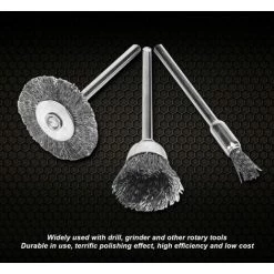 LITZEE 24pcs Brosses Métalique Perceuse, Roue Et Coupelle En Laiton En Acier Brosses De Polissage De Fil De Fer Kit Complet, Outils Meuleuse Rotatifs Pour Éliminer La Rouille/Corrosion/Peinture -Ponceuse et polisseuse Soldes 63867250 3