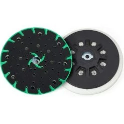 TINOR Plateau Ponceuse 150 Mm Avec Aspiration De Poussière - Filetage De Raccordement M8 - Remplacement Du Festool Plateau Ponceuse, Compatible Avec Le Ponceuse Excentrique 150mm Bosch Makita Etc.（disque Dur）