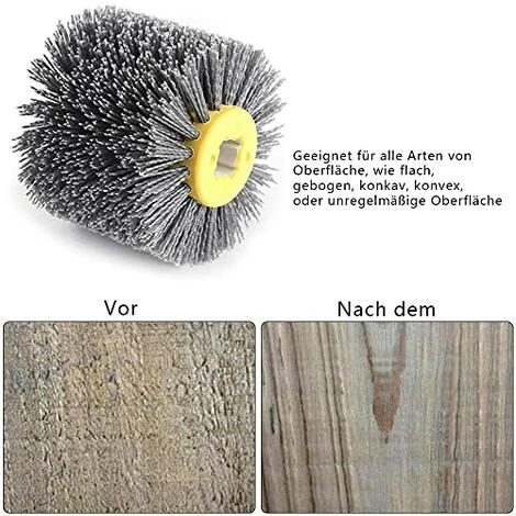 TINOR Brosse En Nylon Pour Roue De Traction - Grain 180/240 - Pour Brosse à Bois, Machine à Satiner (grain 180) 5 TINOR Brosse En Nylon Pour Roue De Traction - Grain 180/240 - Pour Brosse à Bois, Machine à Satiner (grain 180) – Image 3