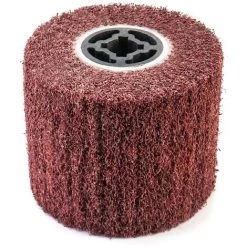 TINOR Brosse Abrasive Brosse En Fibre Synthétique Pour Rénovateur Extérieur, Ø120x100x19mm, Grain 80