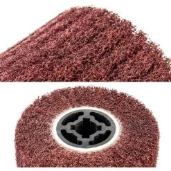 TINOR Brosse Abrasive Brosse En Fibre Synthétique Pour Rénovateur Extérieur, Ø120x100x19mm, Grain 80 -Ponceuse et polisseuse Soldes 64031946 4
