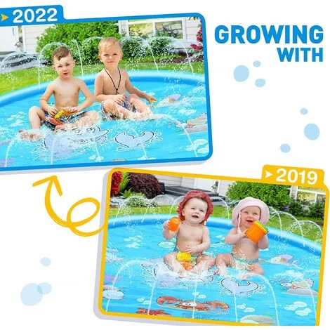 BF Jouet Pour Enfants Coussin De Pulvérisation D'eau En Plein Air Bébé Tapis De Jeu Jouets Aquatiques Pour Enfants 4 BF Jouet Pour Enfants Coussin De Pulvérisation D'eau En Plein Air Bébé Tapis De Jeu Jouets Aquatiques Pour Enfants – Image 2
