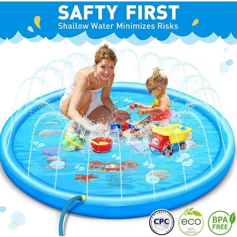BF Jouet Pour Enfants Coussin De Pulvérisation D'eau En Plein Air Bébé Tapis De Jeu Jouets Aquatiques Pour Enfants 5 BF Jouet Pour Enfants Coussin De Pulvérisation D'eau En Plein Air Bébé Tapis De Jeu Jouets Aquatiques Pour Enfants – Image 3