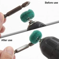 MEZHENG 80PCS Abrasifs Roue De Polissage Polissage Roues Marron 2,5 Cm Grain 80 150 Grain Grain 240 300 Grain 80 Pcs Pour Dremel Outils Rotatifs -Ponceuse et polisseuse Soldes 64535149 4