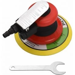 LIFCAUSAL Ponceuse Pneumatique 6 Pouces Polissage Ponçage Cirage Pour Voiture Mur Bois Métal 10000 Tr/min Rouge -Ponceuse et polisseuse Soldes 64557370 4
