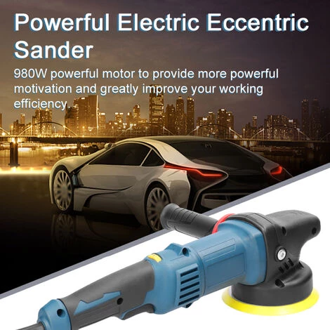 ASUPERMALL Ponceuse Excentrique électrique 980W 5 Pouces Polisseuse Disque 125mm Ménage Traitement Du Bois Meubles Voiture Polisseuse 6 Vitesses Variables DA Polisseuse Avec 2 Tampons 7 ASUPERMALL Ponceuse Excentrique électrique 980W 5 Pouces Polisseuse Disque 125mm Ménage Traitement Du Bois Meubles Voiture Polisseuse 6 Vitesses Variables DA Polisseuse Avec 2 Tampons – Image 5