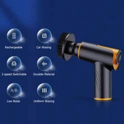 ASUPERMALL Machine De Polissage Et De Cirage De Voiture Polisseuse Sans Fil Rechargeable Outil De Beauté De Voiture électrique Avec Disques De Polissage/cirage/brossage 80/320 Papiers Abrasifs -Ponceuse et polisseuse Soldes 64722309 5