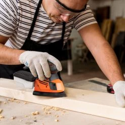 JMAX Ponceuse Delta Multifonction 130W - Ponceuse à Main - Avec Boîtier De Récupération De Poussière Et 12 Papiers Abrasifs 9 JMAX Ponceuse Delta Multifonction 130W - Ponceuse à Main - Avec Boîtier De Récupération De Poussière Et 12 Papiers Abrasifs -Ponceuse et polisseuse Soldes 64933745 3