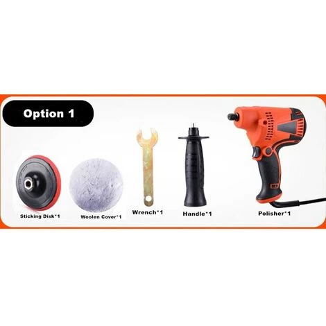 FUIENKO Polisseuse De Peinture Pour Voiture, 800W, 6 Vitesses, 3500 Tr/min, 220V, Machine à Polir, Soins, Pon?age, Outils Pour Le Nettoyage De Revêtement,Option 1 3 FUIENKO Polisseuse De Peinture Pour Voiture, 800W, 6 Vitesses, 3500 Tr/min, 220V, Machine à Polir, Soins, Pon?age, Outils Pour Le Nettoyage De Revêtement,Option 1