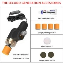 FUIENKO Polisseuse électrique Pour Voiture, Machine à Polir, à Cirer, Outil De Réparation Des Rayures De Surface Automobile, Vitesse Mini Réglable, Ensemble 8000r,scratch Machine Set